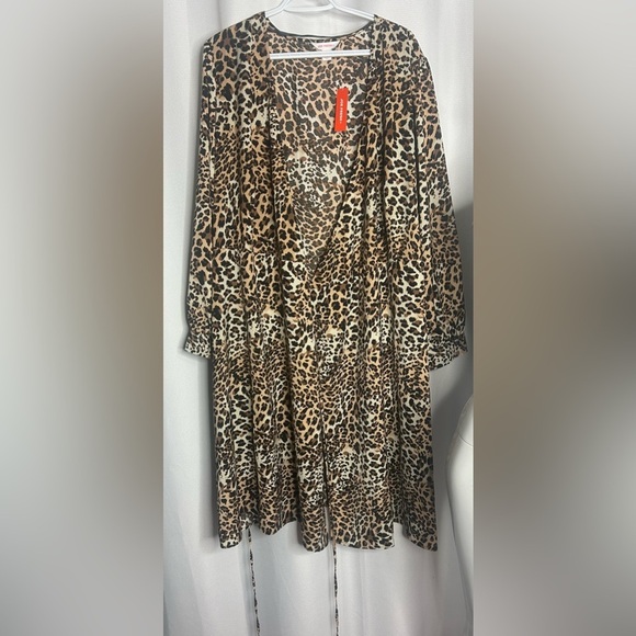 NWT Joe Fresh Animal Print Wrap Dress - Picture 7 of 8